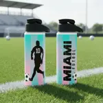 Botella Agua Deportiva Dehuka Dakar Flexo 750ml Negro -Termo Mano Libre -Tapa Rebatible