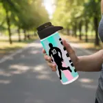 Botella Agua Deportiva Dehuka Dakar Flexo 750ml Negro -Termo Mano Libre -Tapa Rebatible