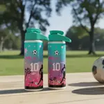 Botella Agua Deportiva Dehuka Dakar Flexo 750ml Turquesa -Termo Mano Libre -Tapa Pico