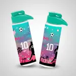 Botella Agua Deportiva Dehuka Dakar Flexo 750ml Turquesa -Termo Mano Libre -Tapa Pico