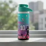 Botella Agua Deportiva Dehuka Dakar Flexo 750ml Turquesa -Termo Mano Libre -Tapa Pico