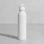 Botella De Agua Deportiva Motivacional Dehuka Aluminio Lisa 500ml Blanco Tapa A Roscas Libre De Bpa