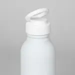 Botella De Agua Deportiva Motivacional Dehuka Aluminio Lisa 500ml Blanco Tapa A Roscas Libre De Bpa