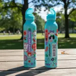 Botella De Aluminio Dehuka Get Lucky 500ml Turquesa - Aislante Termico - Libre BPA