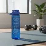 Botella De Agua Deportiva Dehuka Dakar Fit 750ml Azul - Tapa Rebatible - Hidratacion Activa