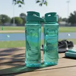 Botella De Agua Deportiva Dehuka Sport Dakar 750ml Pico Bebedero Asa Superior Aquamarine Libre BPA
