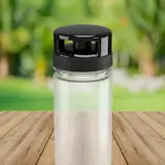 Botella De Agua Deportiva Dehuka Geo 500ml Negro - Diseno Ergonomico - Tapa Rebatible