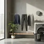 Tender Ropa De Pared Dehuka Extensible 1.5 Mts, Acero Inoxidable, Plegable Gris