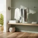 Tender Ropa De Pared Dehuka Extensible 1.5 Mts, Acero Inoxidable, Plegable Gris