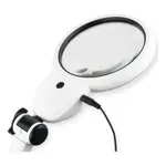 Lupa Lampara Led Soporte Con Luz Calida Y Fria