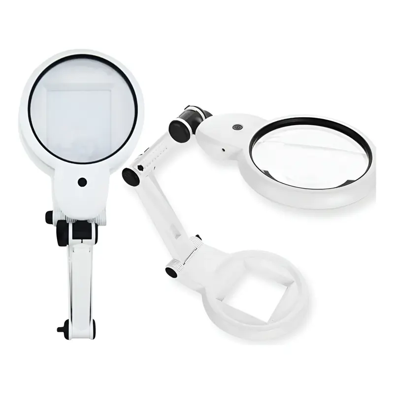 Lupa Lampara Led Soporte Con Luz Calida Y Fria