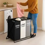 Cesto Organizador Ropa Sucia Plegable 3 Divisiones Lavadero