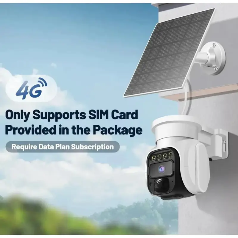 Cámara De Seguridad Celular Con Wifi 4 G Inalámbrica
