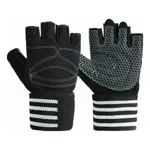 Guantes Para Gym Gimnasio Deportivos Medio Dedo Con Abrojo