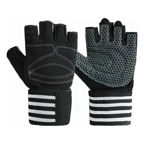 Guantes Para Gym Gimnasio Deportivos Medio Dedo Con Abrojo