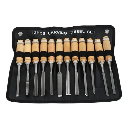 Set De Gubias Cinceles Para Tallar Madera Con Estuche