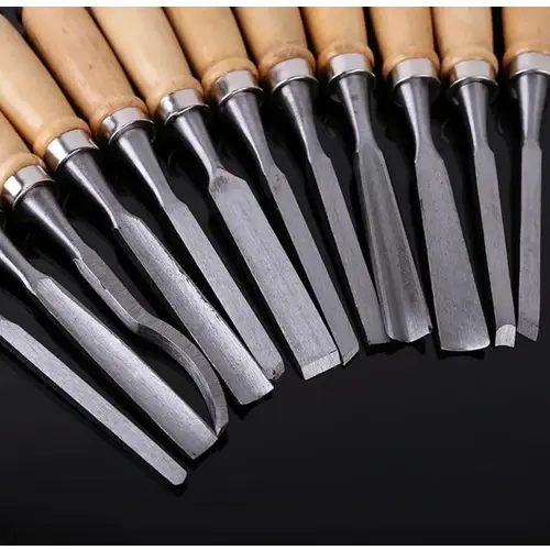 Set De Gubias Cinceles Para Tallar Madera Con Estuche
