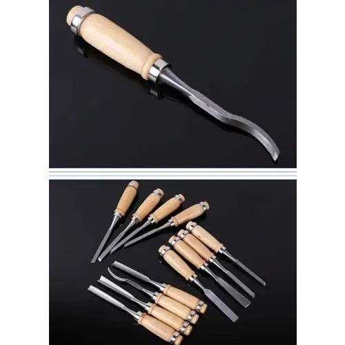 Set De Gubias Cinceles Para Tallar Madera Con Estuche