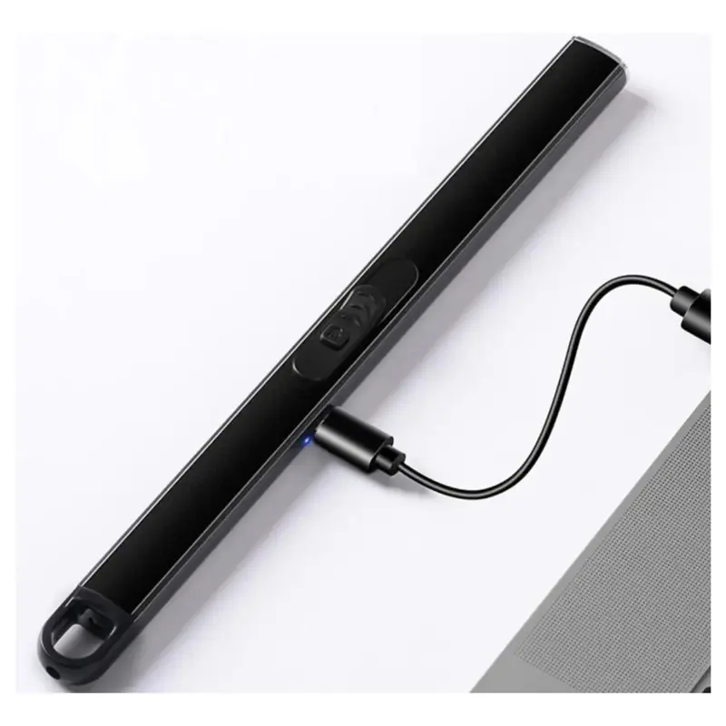 Encendedor Para Cocina Eléctrico Plasma Recargable Usb Negro