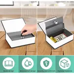 Caja Fuerte De Seguridad Metal Forma De Libro Con Llaves Bordo