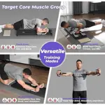 Tabla Pilates Reformer Plegable Gym Fitness Negro