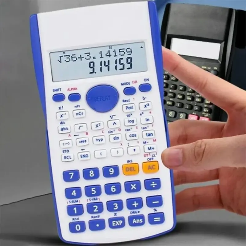 Calculadora Científica 240 Funciones 12 Dígitos azul