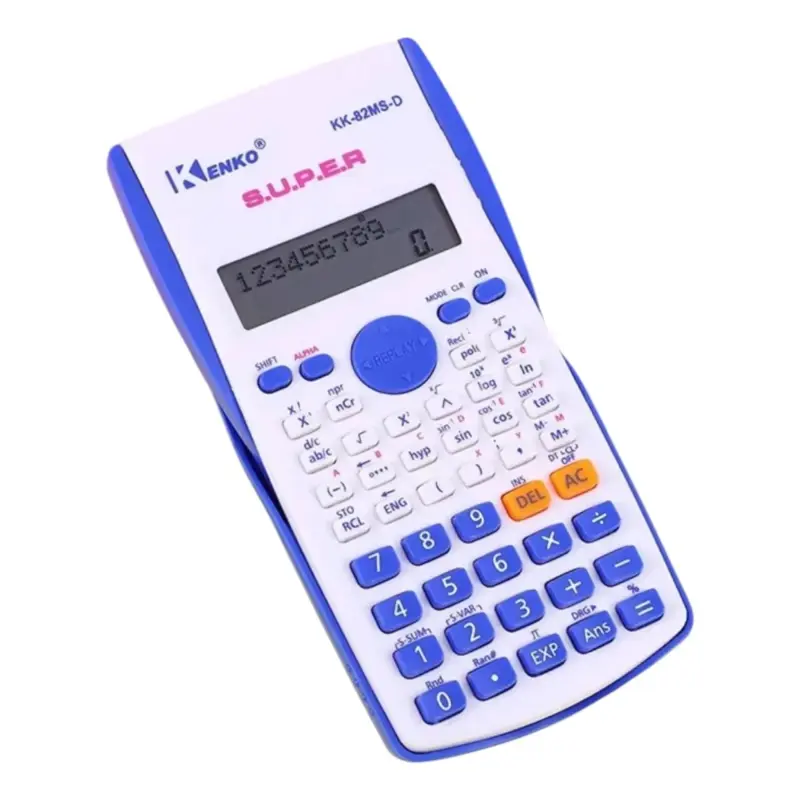 Calculadora Científica 240 Funciones 12 Dígitos azul