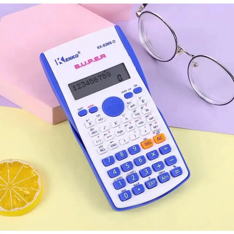 Calculadora Científica 240 Funciones 12 Dígitos azul