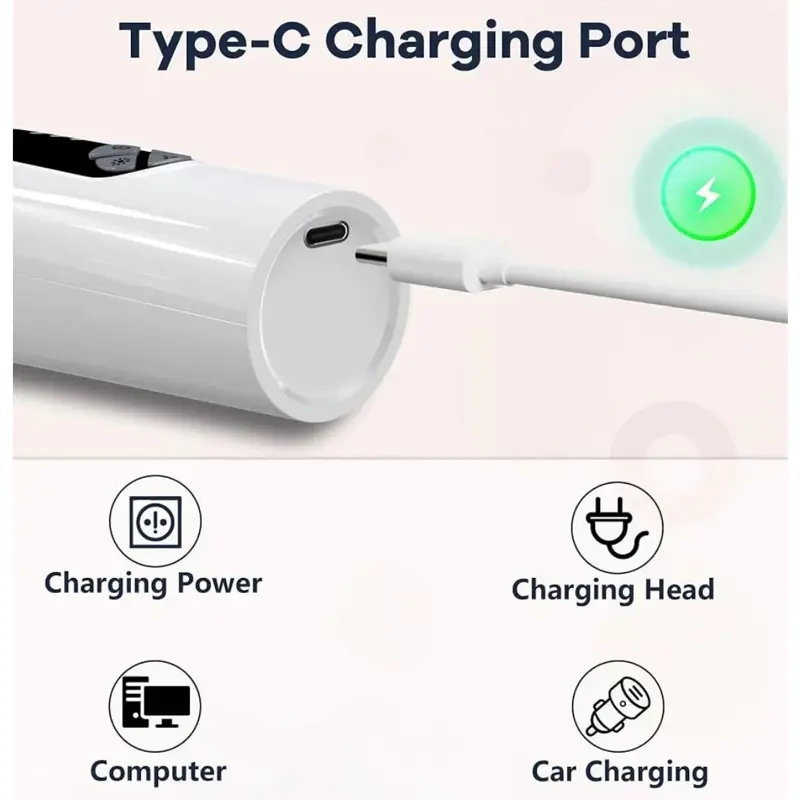 Aspirador Nasal Y Oido Bebes Limpiador Electrico Usb Succion Beige