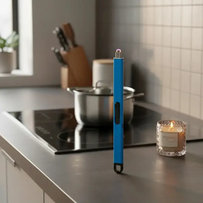Encendedor Para Cocina Eléctrico Plasma Recargable Usb Naranja
