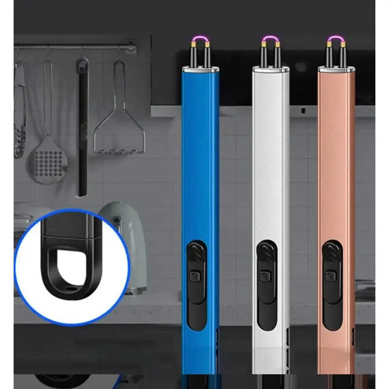 Encendedor Para Cocina Eléctrico Plasma Recargable Usb Naranja