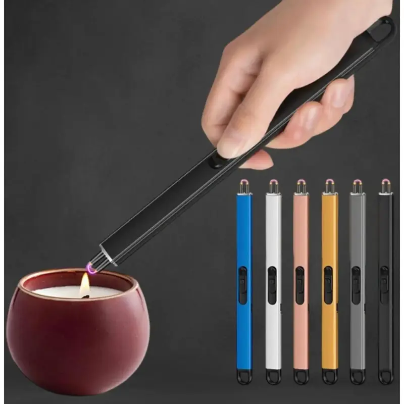 Encendedor Para Cocina Eléctrico Plasma Recargable Usb Naranja