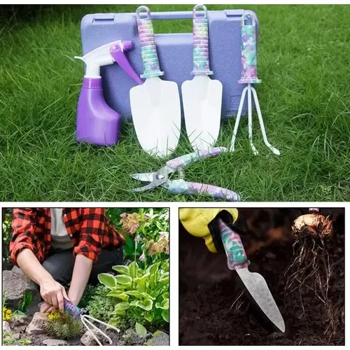 Set De Jardinería Herramientas Kit Pala Rastrillo Tijera