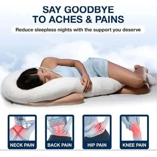 Almohada Corporal Ergonómica Para Alivio De Espalda