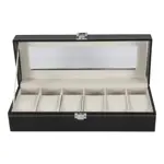 Estuche Para Reloj Exhibidor Caja Para Relojes 6 Espacios