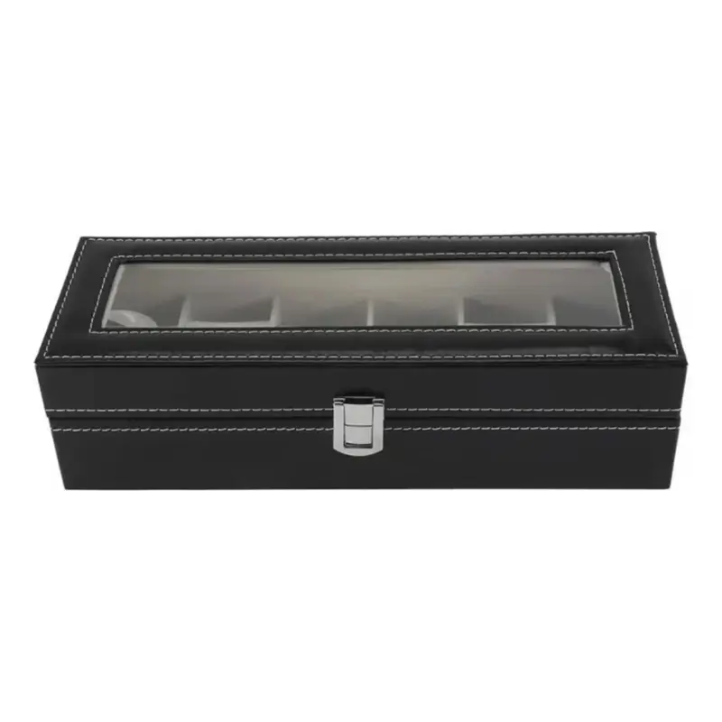 Estuche Para Reloj Exhibidor Caja Para Relojes 6 Espacios