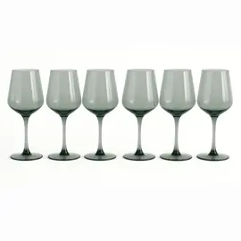 Set X6 Copas De Vidrio Fume Trasluc...