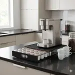 Porta Cafetera Y Capsulas Hierro Apto 2 Medidas Premium
