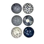 Set Caja X6 Bowl Cerámica Elegante De Diseño 11,5cm Estilo Vintage