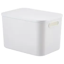 Canasto Caja Organizador Con Tapa C...