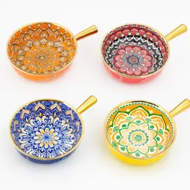 Set X4 Cazuelas Con Asa Bowl Cuenco Fuente Ensalader...