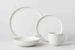 Juego de Vajilla X24 Unid - Cerámica Color Blanco