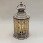 Farol Con Fanal Hierro Con Led Color Beige Moderno