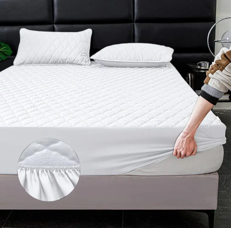 Cubre Funda Colchón Impermeable 2 Plazas 140x190cm Blanco