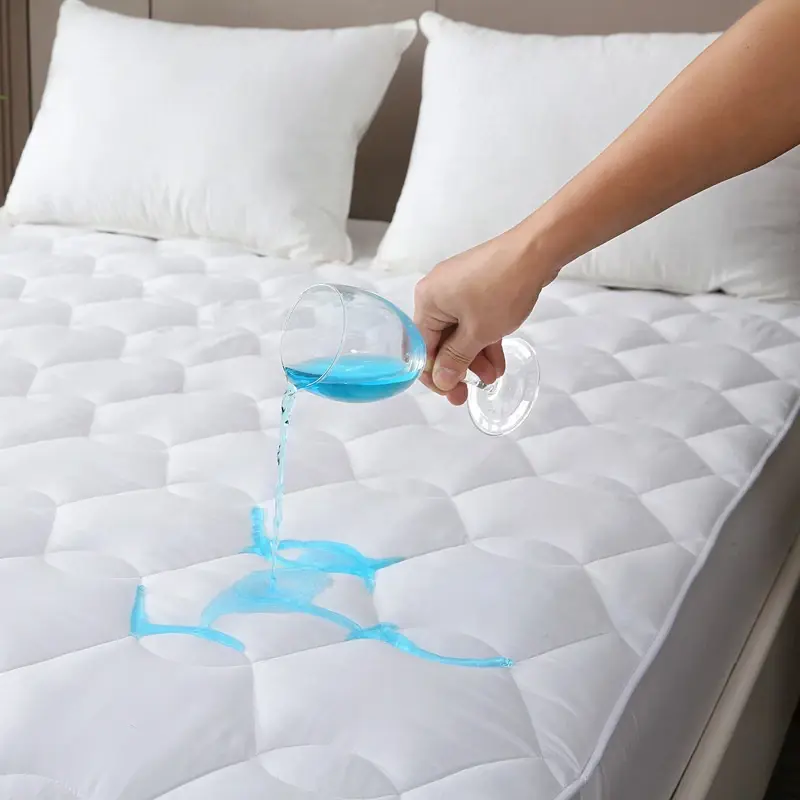 Cubre Funda Colchón Impermeable 2 Plazas 140x190cm Blanco