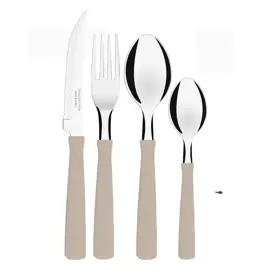 Set De Cubiertos  New Kolor X24 Gri...