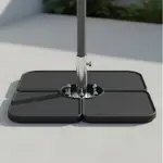 Set X4 Contrapeso Base Cuadrada Lusqtoff Sombrilla Y Parasol