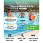 Ionizador Solar Gadnic Luz Nocturna LED