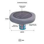 Ionizador Solar Para Piletas Gadnic Panel Monocristalino Libre De Cloro Y Químicos 150000 m³