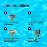 Ionizador Solar Waggs 150.000L Sustentable Anti Sarro y Bacterias Pileta Piscinas